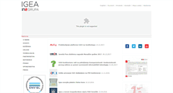 Desktop Screenshot of igea.hr